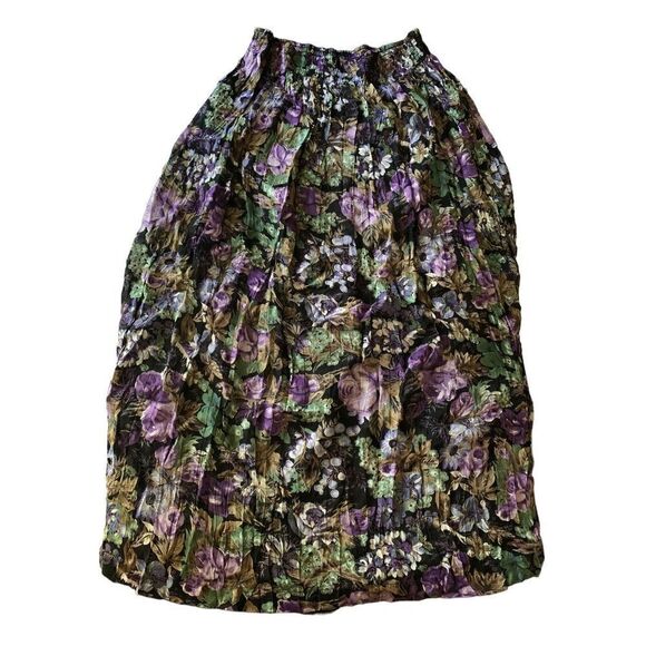 Vintage Olive Clothing Co skirt made in USA long floral women's size 1 - Picture 2 of 6